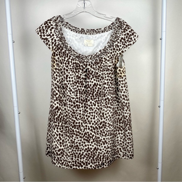 Kate Spade silk leopard print blouse size M as is - Picture 1 of 6